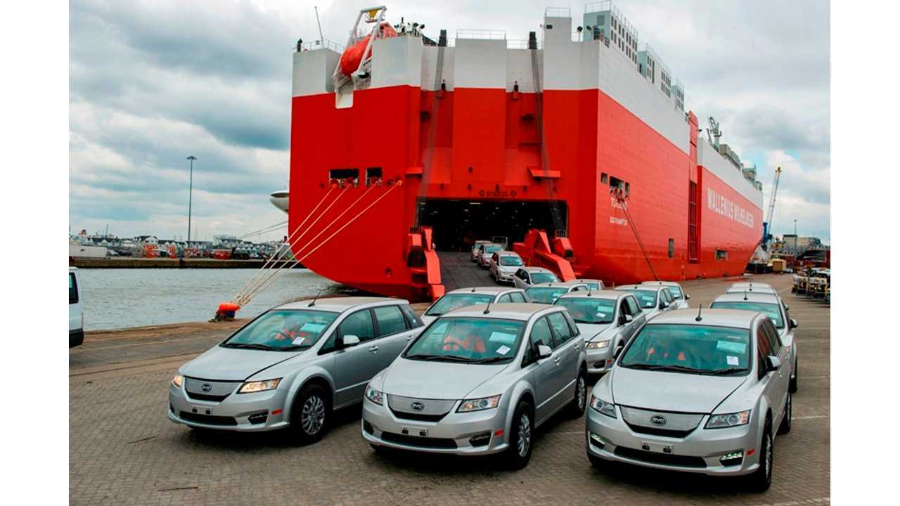 The First BYD Electric e6 Crossovers Arrived In Europe And The UK In June