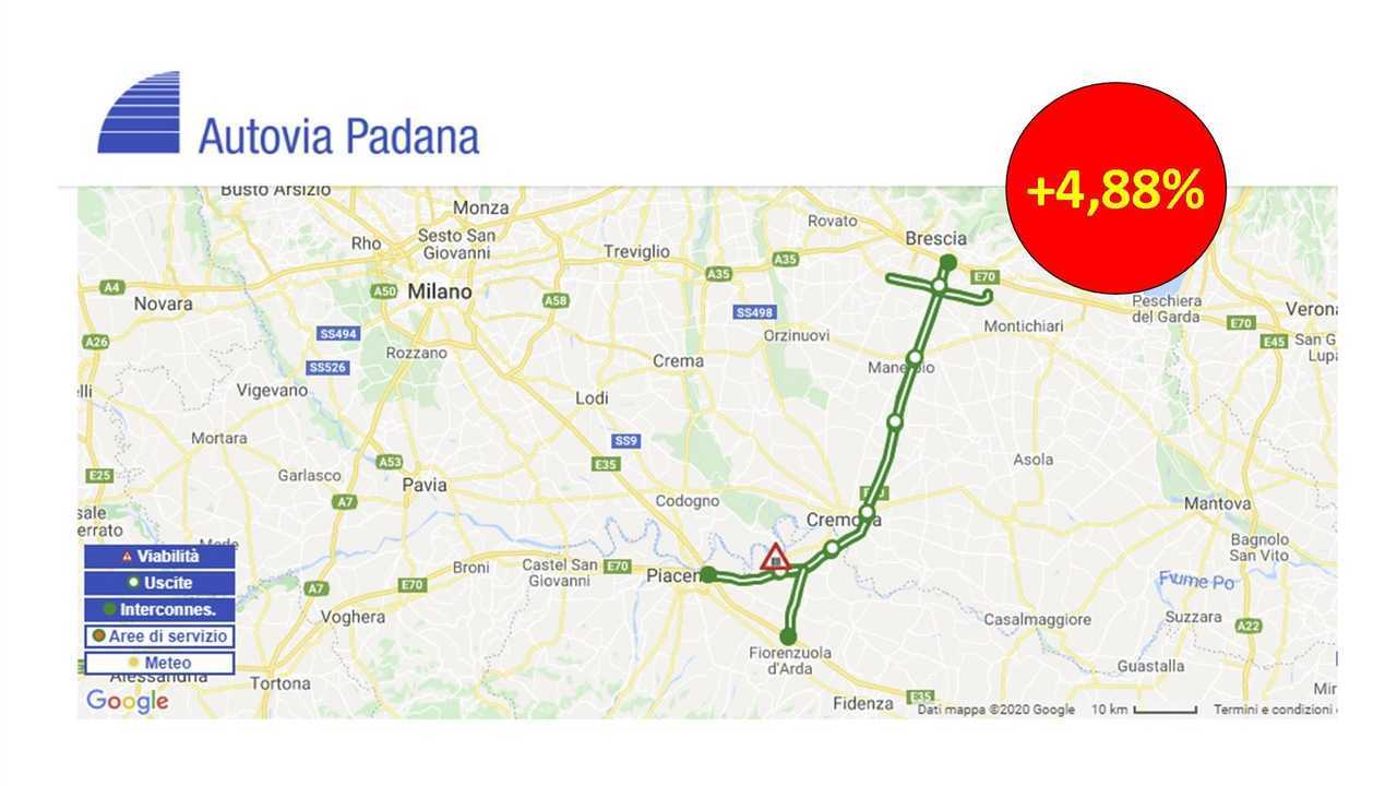 Autostrade, pochi aumenti nel 2020