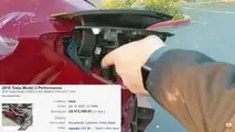 Wrecked Tesla Model 3 Performance Sold For $15,599: It Supercharges!