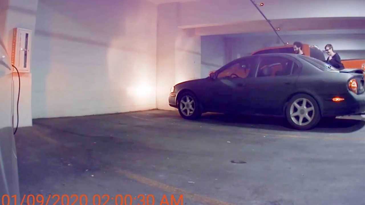 Check These Vandals Trying To Break Charging Plug On A Tesla Model 3