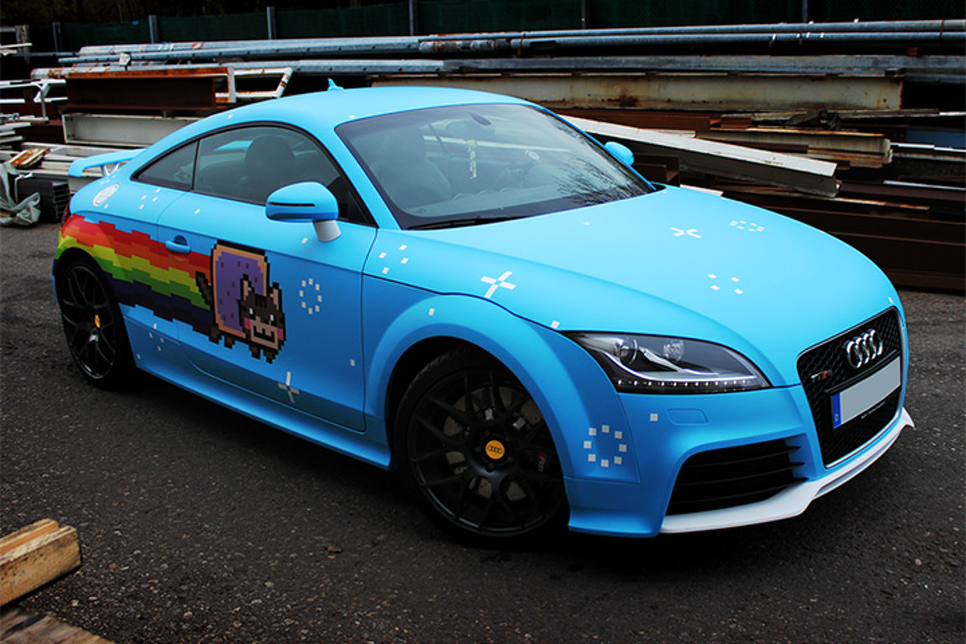 These Audis Are Carrying on Deadmau5's Vibrant Nyan Cat Legacy