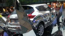 Infiniti ESQ wrapped in chrome