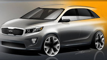 2015 / 2016 Kia Sorento rendering