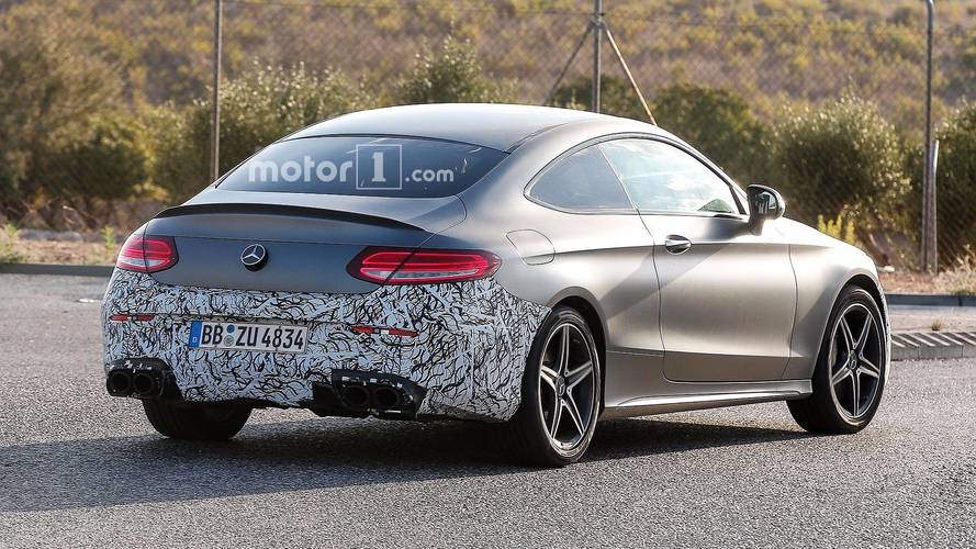 Mercedes-AMG C43 Coupe Refresh Spy Shot