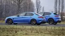 Alfa Romeo Giulia vs Alfa Romeo Stelvio drag yarışı