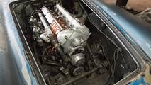 Jaguar XK140 Michelotti abandonado en garaje