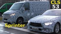 Mercedes-AMG CLS 53 and new Sprinter screenshot from spy video