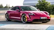 2022 Porsche Taycan Turbo S Three Quarters