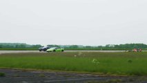Carrera entre un F1, un Lamborghini Huracán y un Nissan GTR