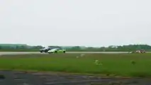 Carrera entre un F1, un Lamborghini Huracán y un Nissan GTR