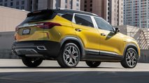 2022 Kia Seltos Nightfall Edition Rear Three Quarters