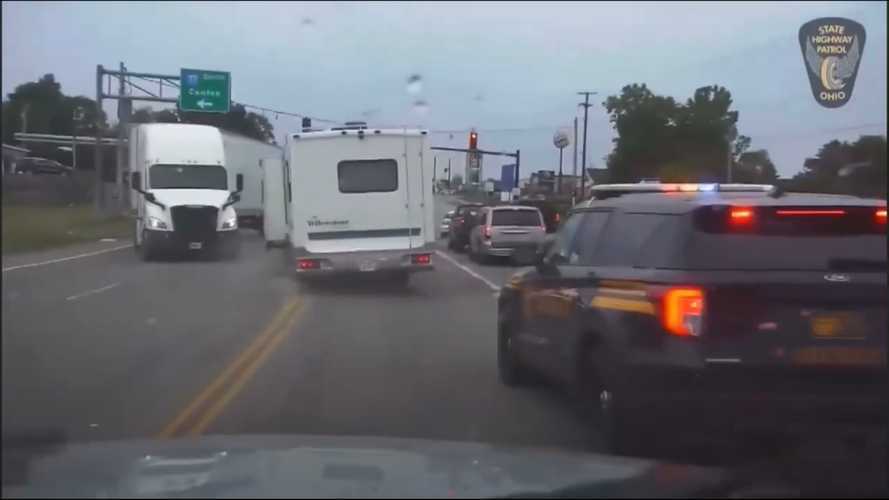 Stolen RV Leads Cops On Harrowing Chase That’s Caught On Dashcam