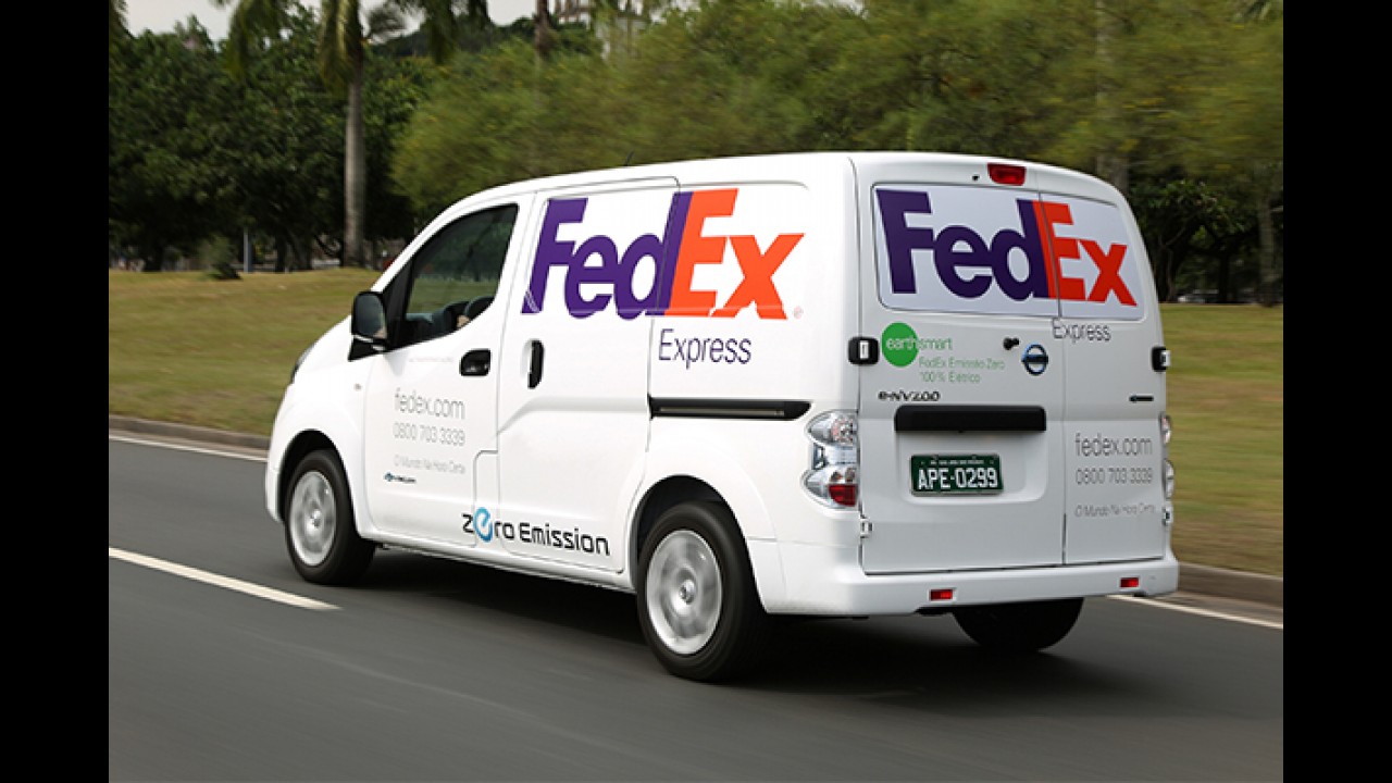 Nissan e FedEx testam van elétrica e-NV200 no Brasil
