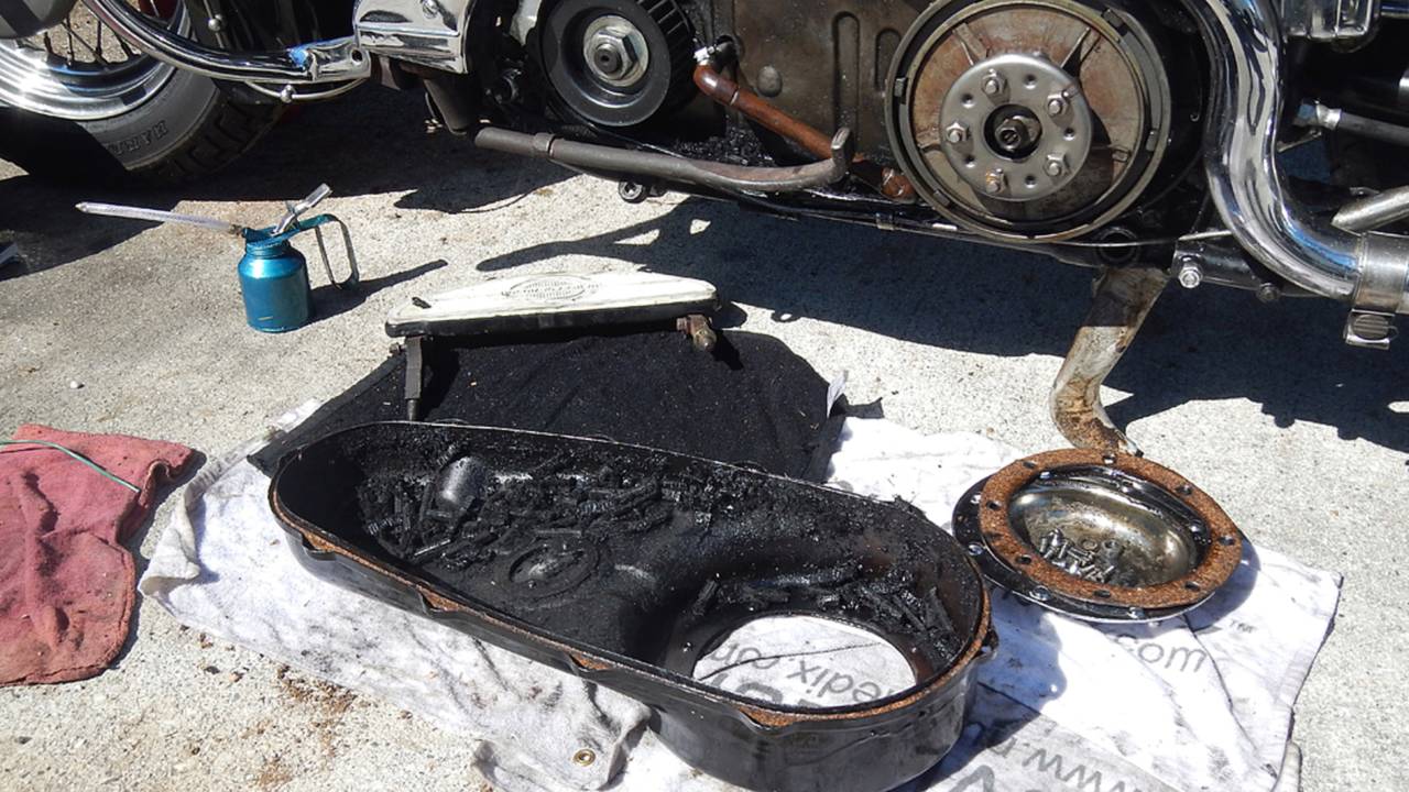 Primary chains don't mind a little heat and oil, primary belts, not so much...