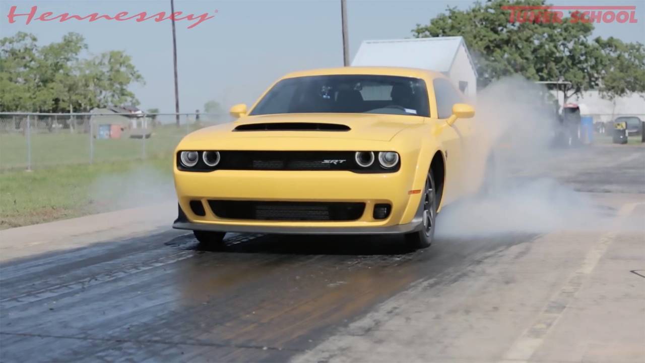 Hennessey Dodge Demon Clocks Crazy 9 14 Second Quarter Mile Time