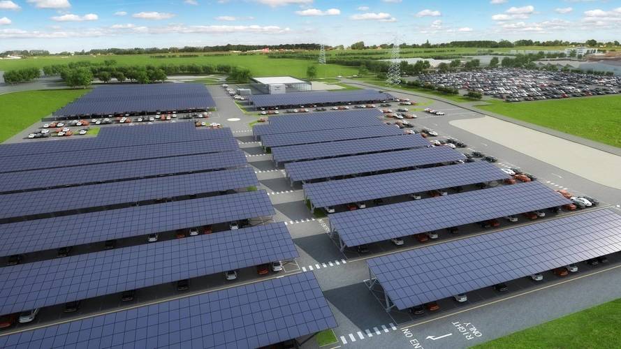 Bentley largest solar-powered car port in the U.K.