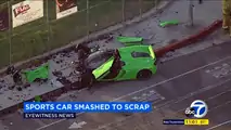McLaren 650S Spider crash in Los Angeles