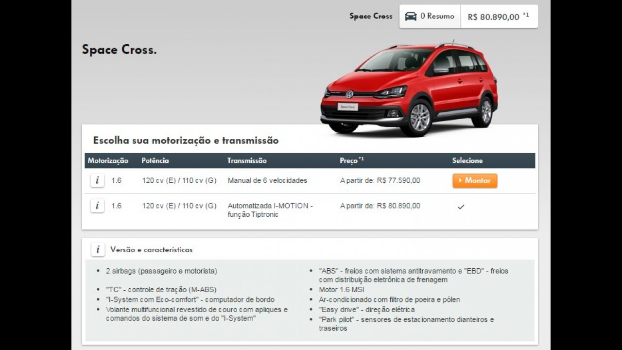 VW SpaceFox fica mais cara e SpaceCross passa de R$ 90 mil!
