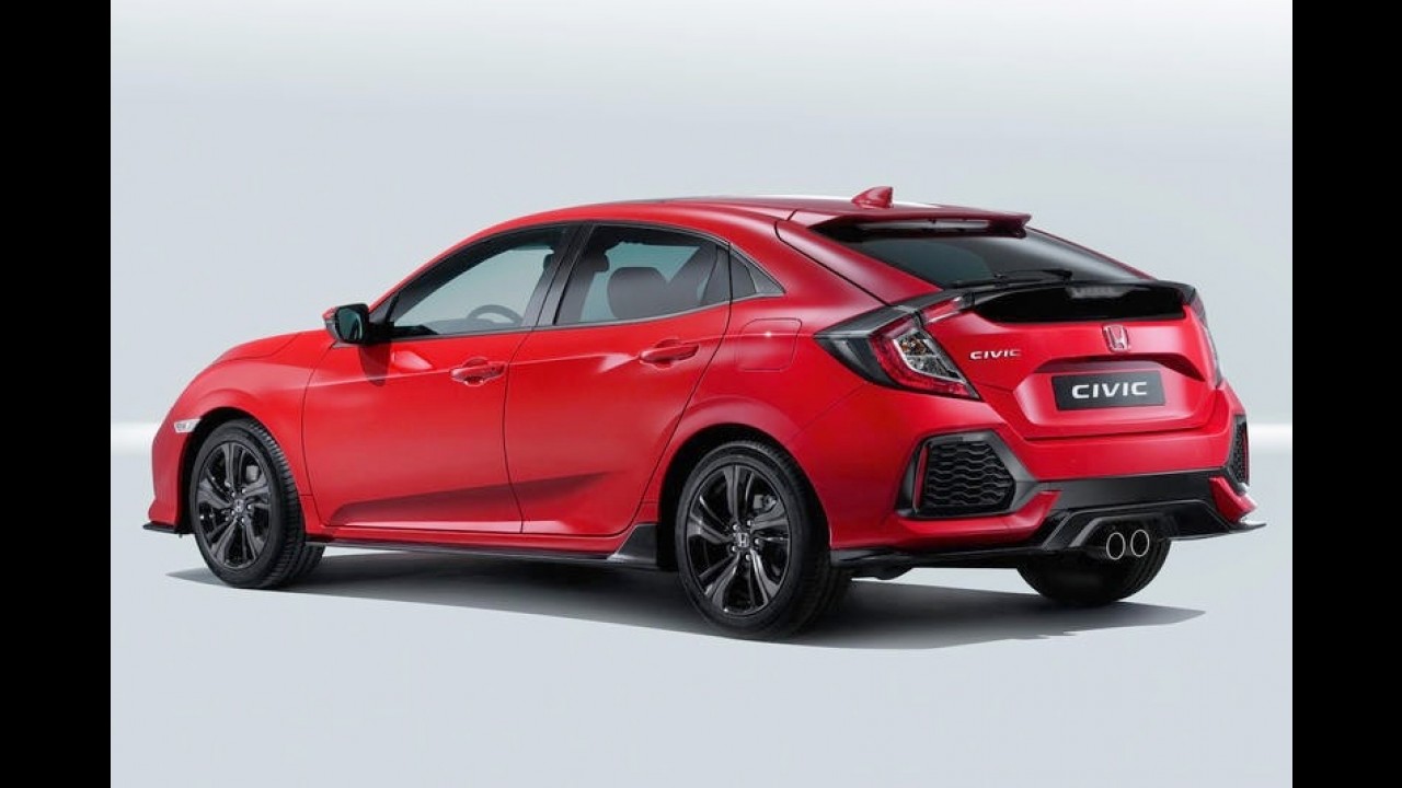 Honda Civic hatch 2017: versão europeia estreia com motor 1.0 3-cilindros turbo