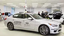 Carlos Ghosn drives Infiniti Q50 autonomous prototype