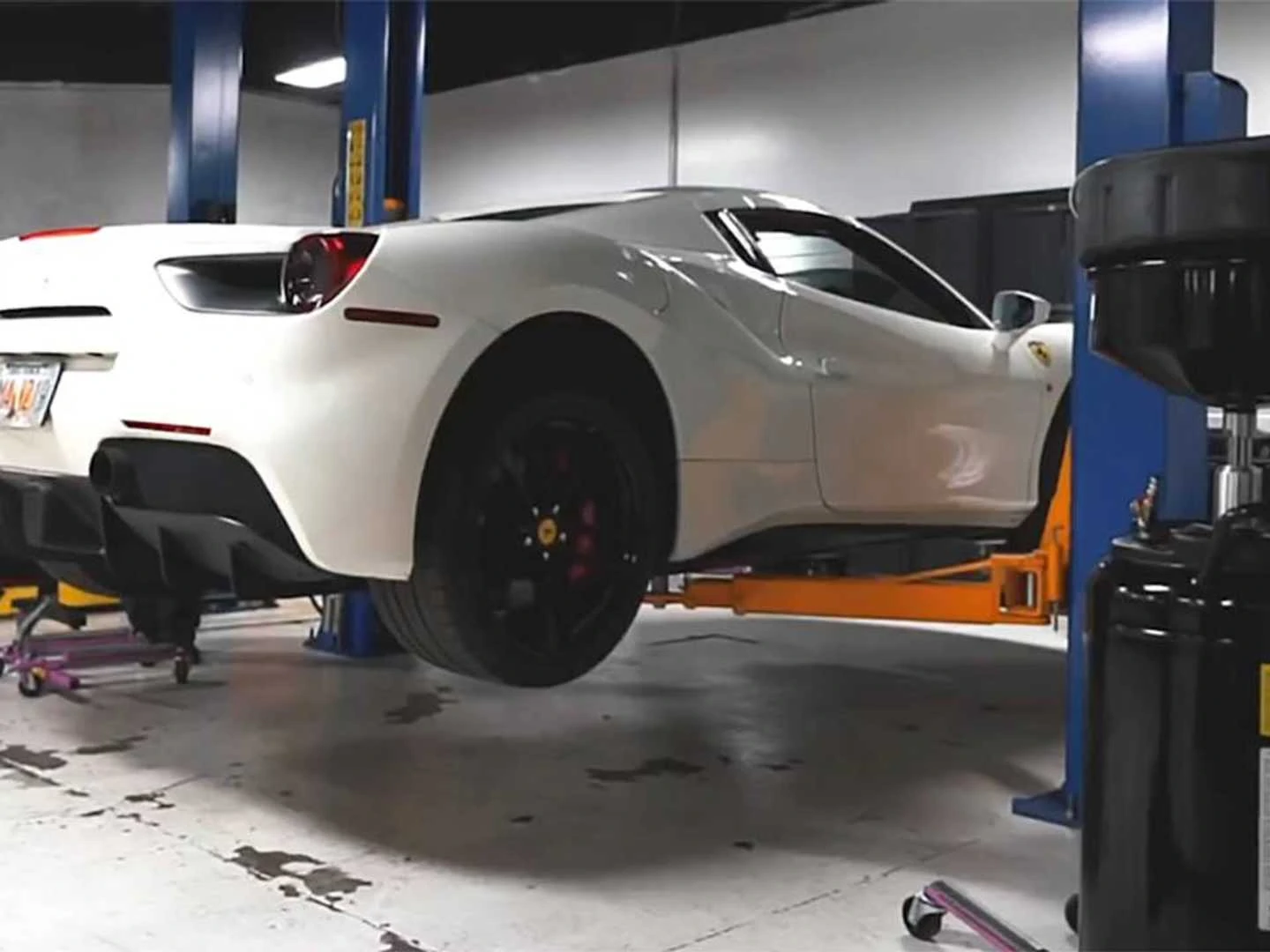 Here S How You Change The Oil On A Ferrari 488 Spider