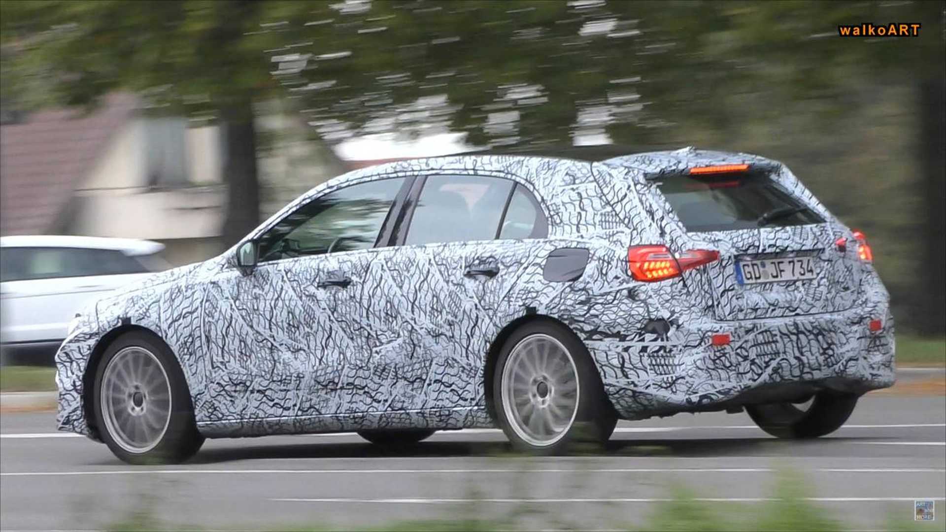 Silent Mercedes Benz A Cl Spied Could Be Eqa Test Mule