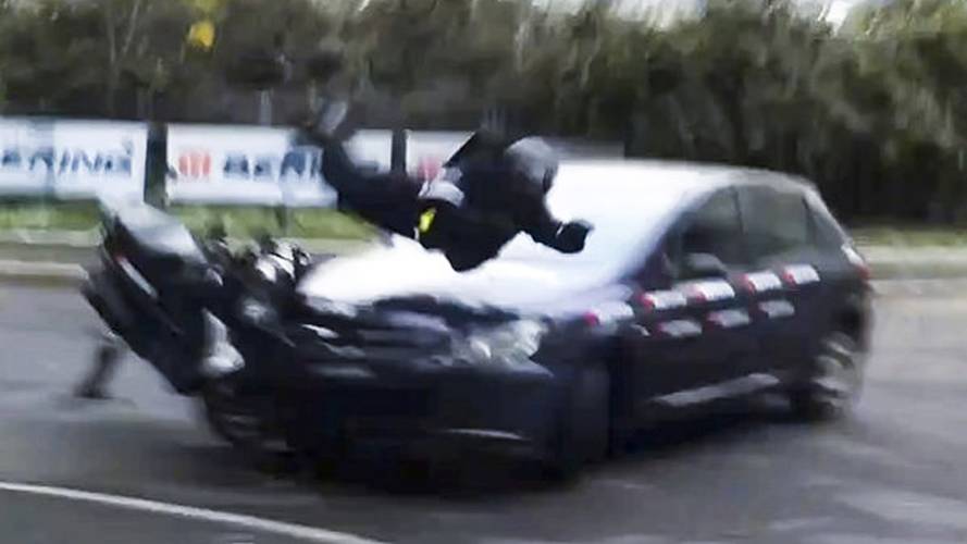 Motorcycle Airbag Crash Test Video