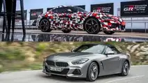 2019 BMW Z4 M40i and 2019 Toyota Supra prototype