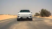 Polestar 3 prototype undergoing extreme hot weather testing in UAE