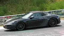 Porsche Boxster EV interior spy photos