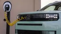 Fiat Grande Panda EV with integrated charging cable