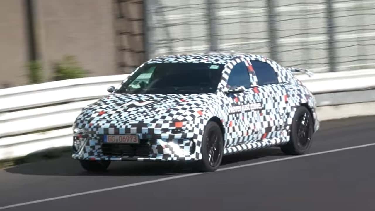 Hyundai Ioniq 6 N screenshot from spy video