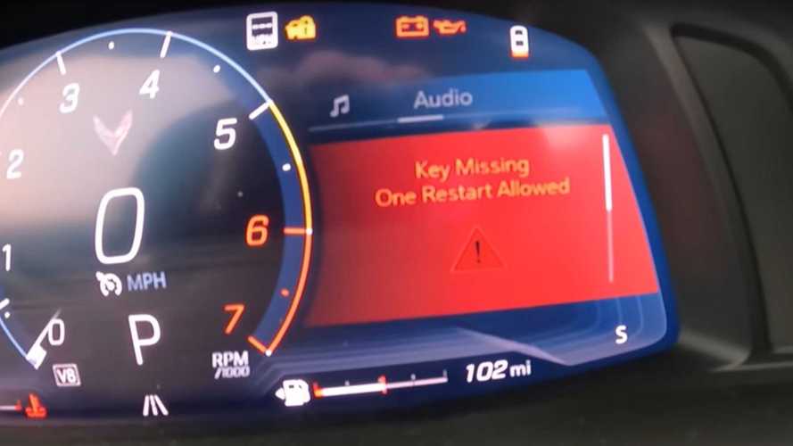 Chevy Corvette C8 can be driven away and restarted without key fob