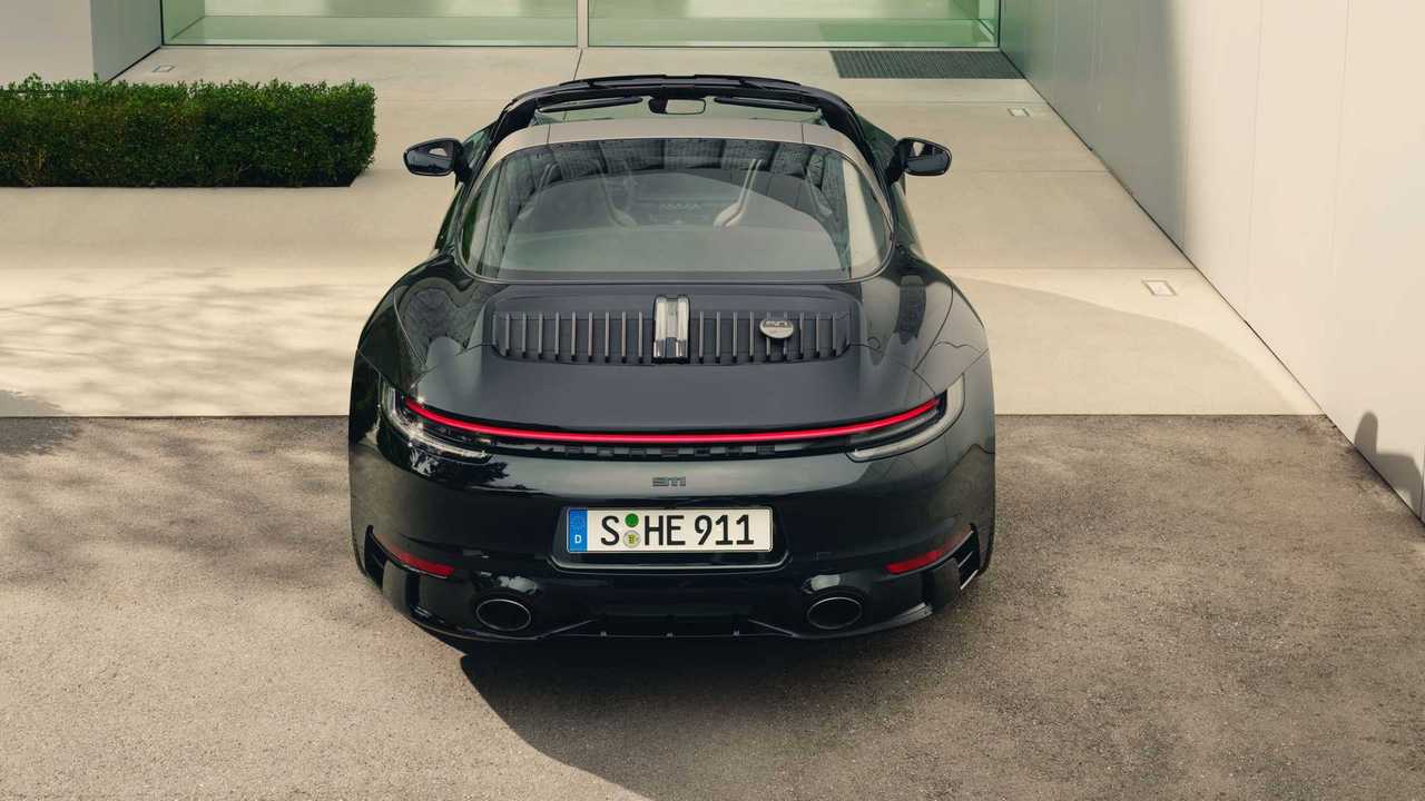 2022 Porsche 911 Edition 50 Years Porsche Design Rear High Angle