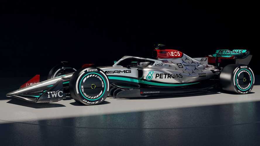 Mercedes Unveils New W13 F1 Car With Silver Livery