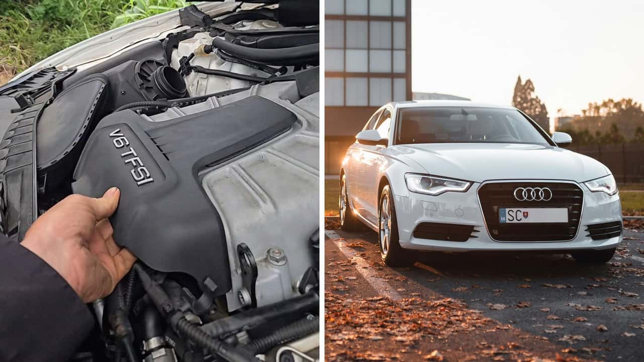 Mechanic tows 2012 Audi