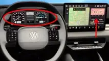 Das Cockpit des VW ID. Polo mit Retro-Elementen