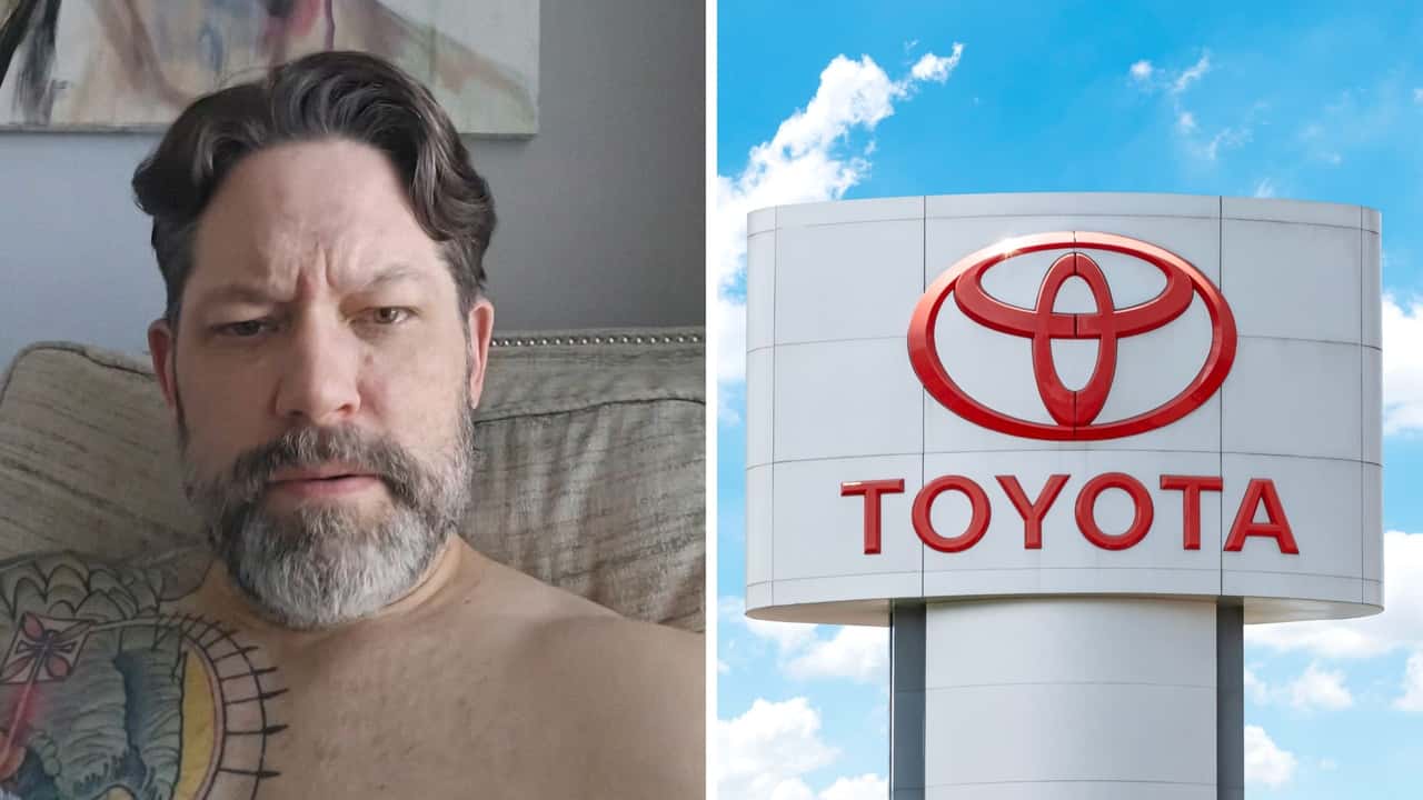 Man goes into Toyota dealership