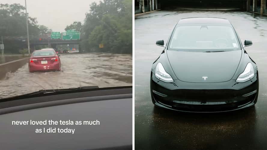‘I Would Not Feel Safe In an Electric Car': Tesla Driver Gets Caught On the Freeway in Flood. So Why Is She Grateful?