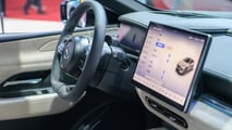 Live photos of the Mazda EZ-6 sedan and EZ-60 crossover at the 2025 Shanghai Auto Show.
