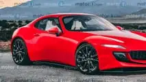 Rendering nuova sportiva Mazda, con motore rotativo