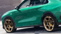 Alfa Romeo SUV (2027), il render di Motor1.com