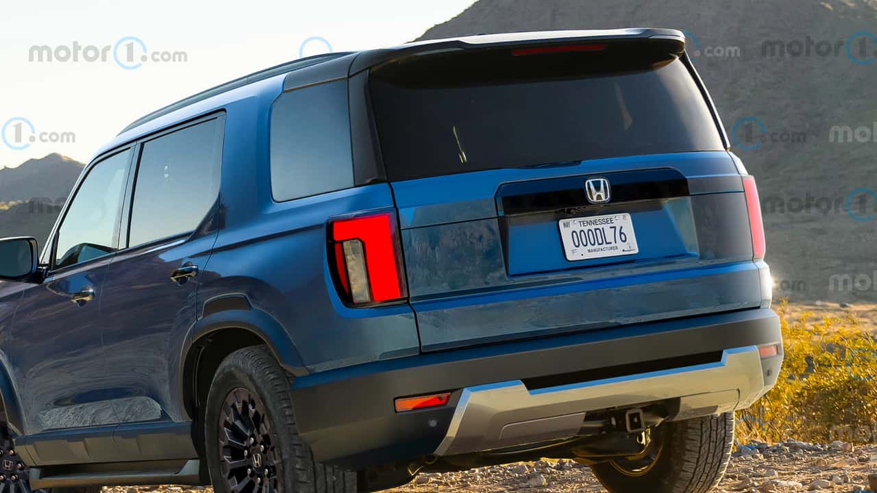 Honda Pilot XXL Rendering By Motor1