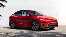 Extensor de alcance Tesla Model Y (2027), a renderização do Motor1.com