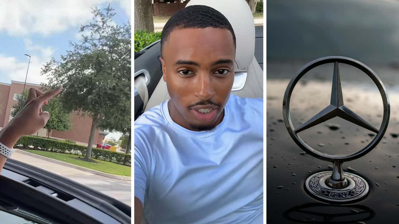 Man drives Mercedes. Then he shares why he parks far away from his corporate office