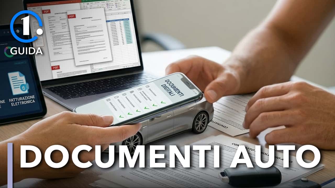 Quali documenti auto devono restare in carta e quali no