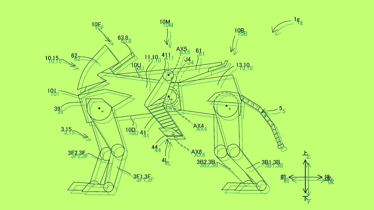 Kawasaki's Robot Horse 'Corleo' Patent Drawings