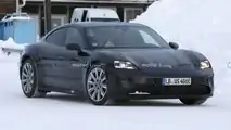 2024 Porsche Taycan facelift spy photo