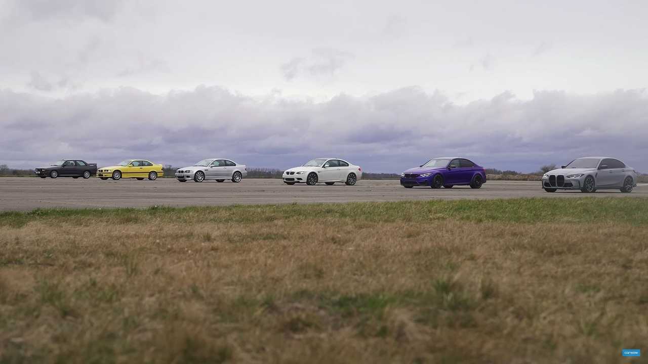 BMW M3 ailesi drag yarışında