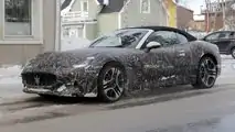 Maserati GranCabrio Folgore Side View Spy Photo